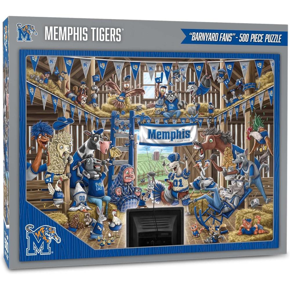 imageYouTheFan NCAA Barnyard Fans 500pc PuzzleMemphis Tigers