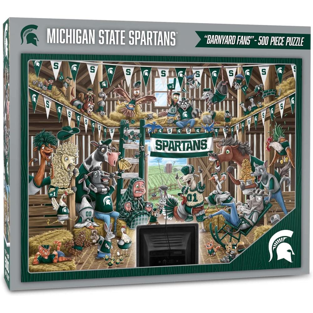 imageYouTheFan NCAA Barnyard Fans 500pc PuzzleMichigan State Spartans