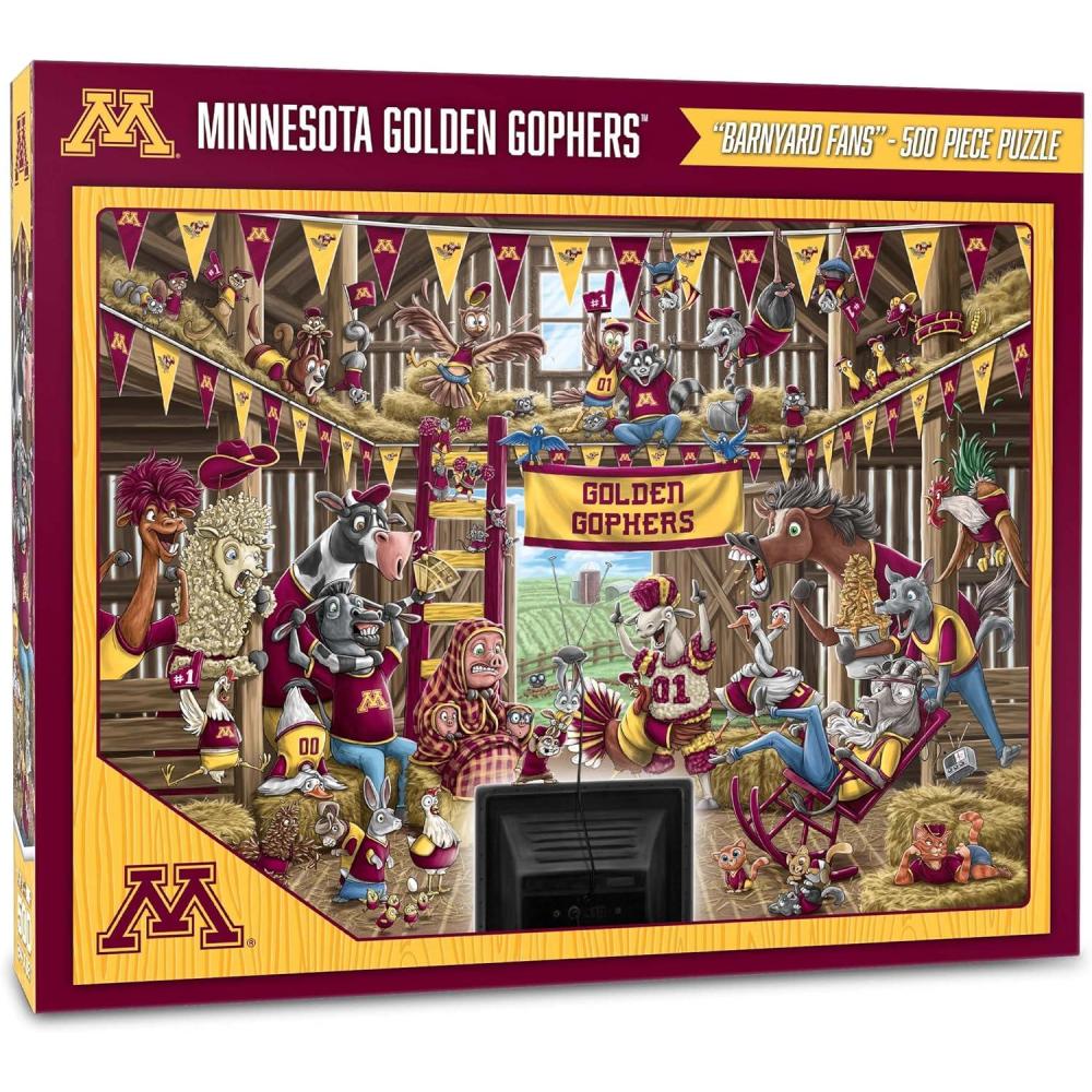 imageYouTheFan NCAA Barnyard Fans 500pc PuzzleMinnesota Golden Gophers