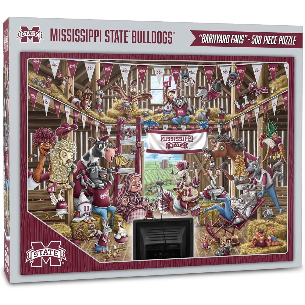imageYouTheFan NCAA Barnyard Fans 500pc PuzzleMississippi State Bulldogs