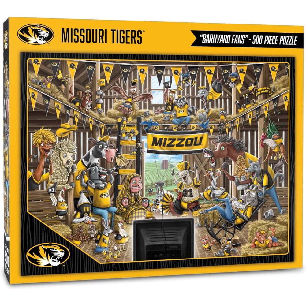 imageYouTheFan NCAA Barnyard Fans 500pc PuzzleMissouri Tigers