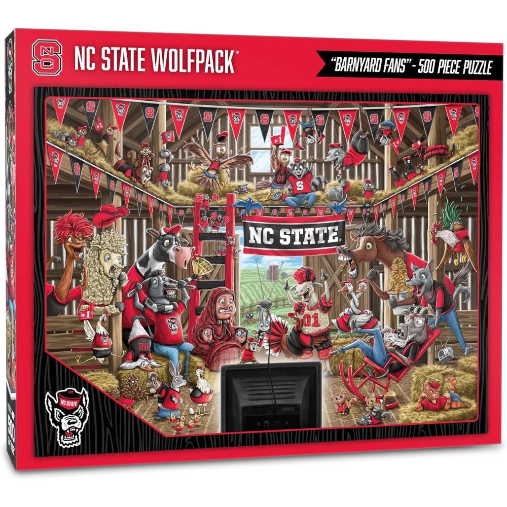 imageYouTheFan NCAA Barnyard Fans 500pc PuzzleNC State Wolfpack