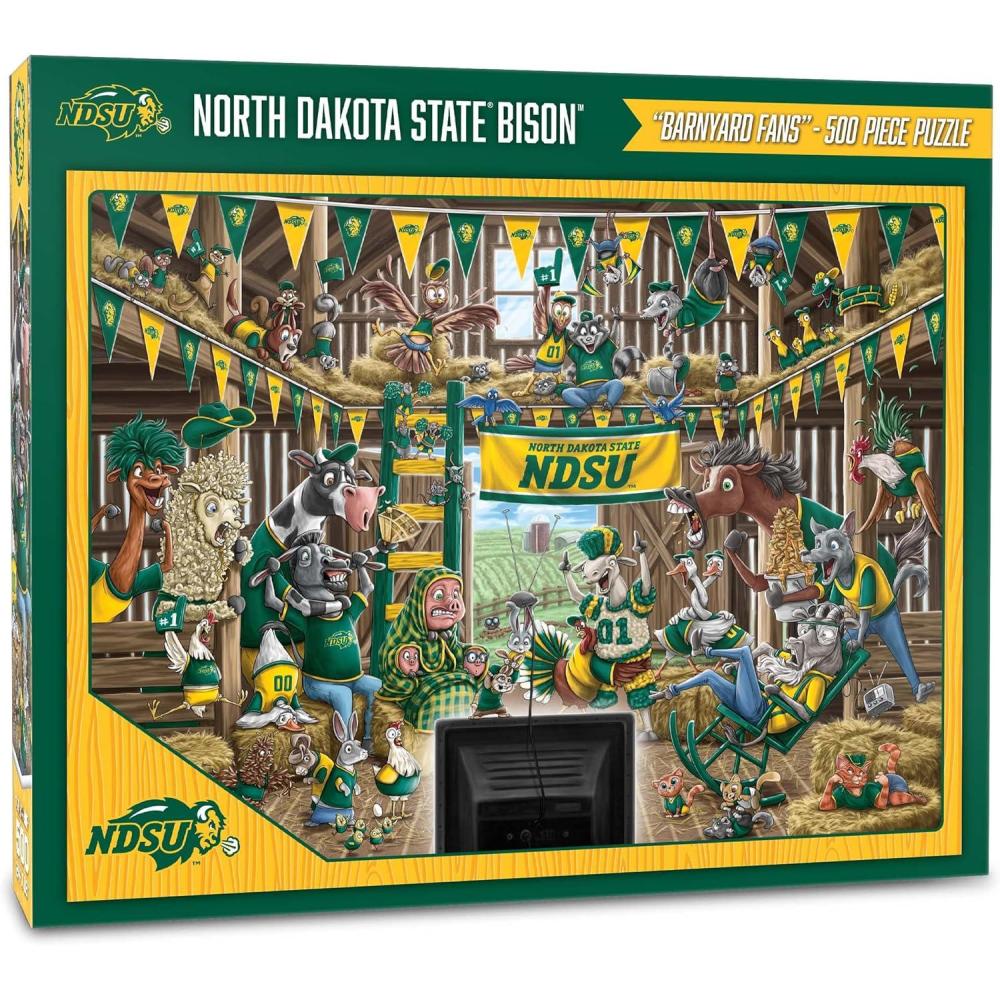 imageYouTheFan NCAA Barnyard Fans 500pc PuzzleNorth Dakota State Bison
