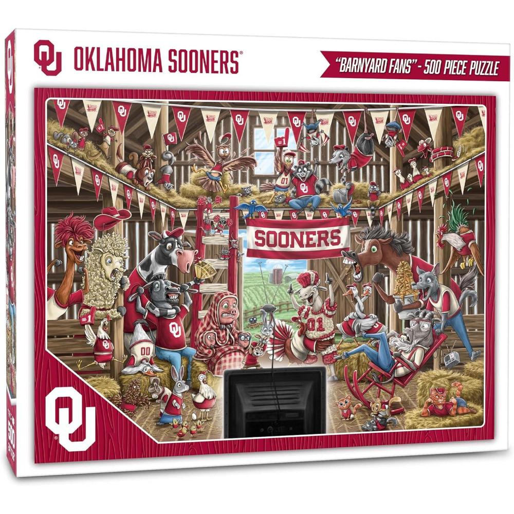 imageYouTheFan NCAA Barnyard Fans 500pc PuzzleOklahoma Sooners
