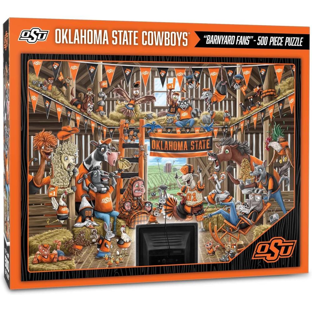 imageYouTheFan NCAA Barnyard Fans 500pc PuzzleOklahoma State Cowboys