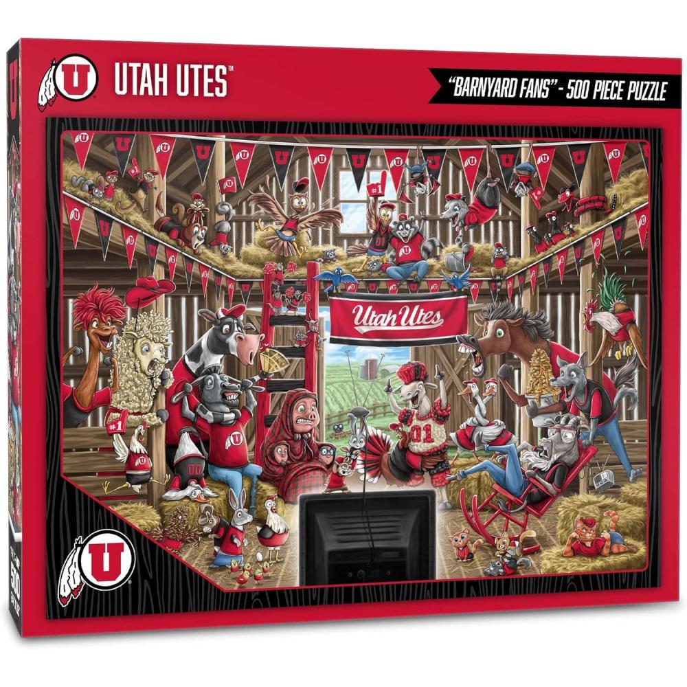 imageYouTheFan NCAA Barnyard Fans 500pc PuzzleUtah Utes