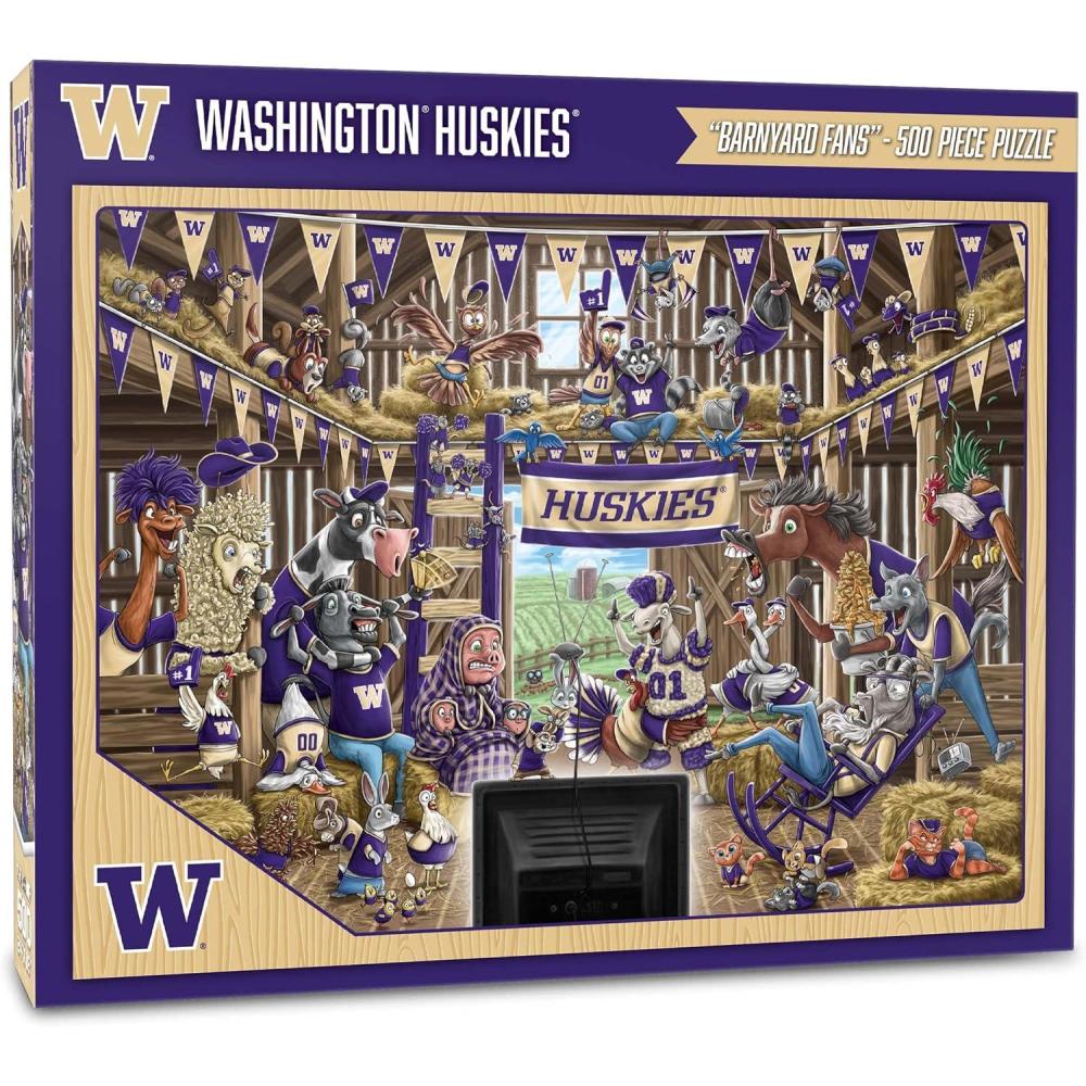 imageYouTheFan NCAA Barnyard Fans 500pc PuzzleWashington Huskies