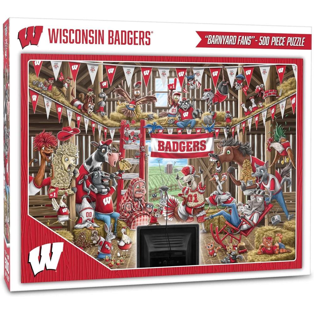 imageYouTheFan NCAA Barnyard Fans 500pc PuzzleWisconsin Badgers