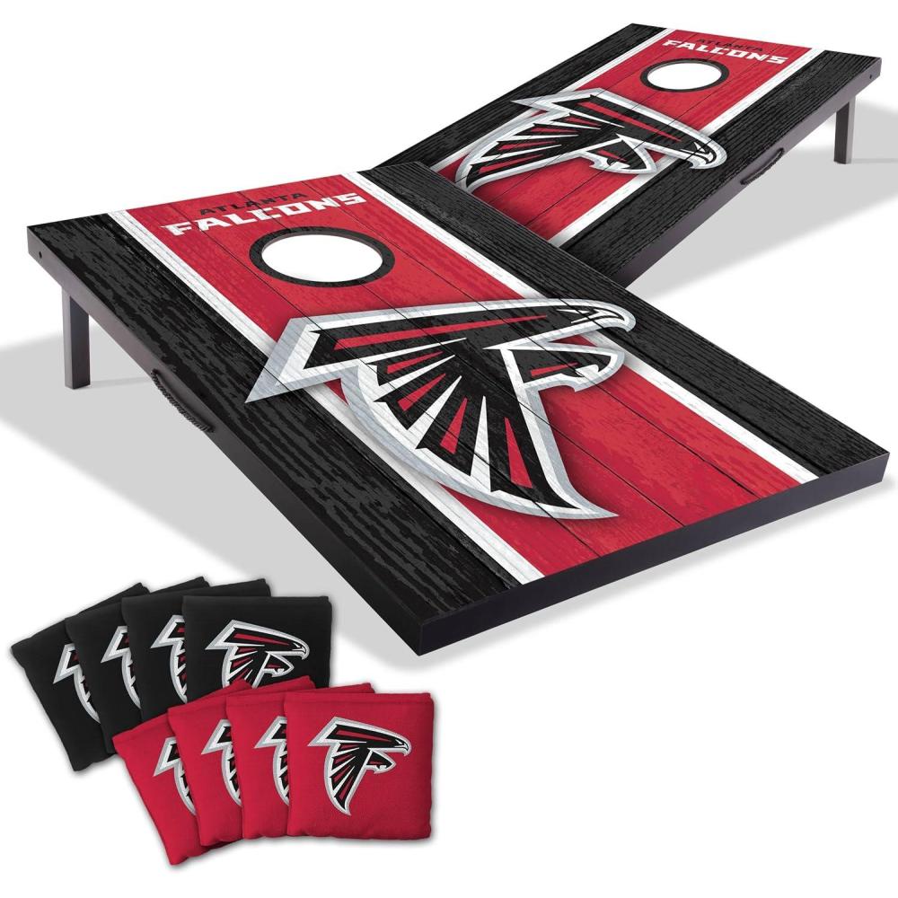 imageYouTheFan NFL 2 x 3 Portable Cornhole Game with Logo BagsAtlanta Falcons