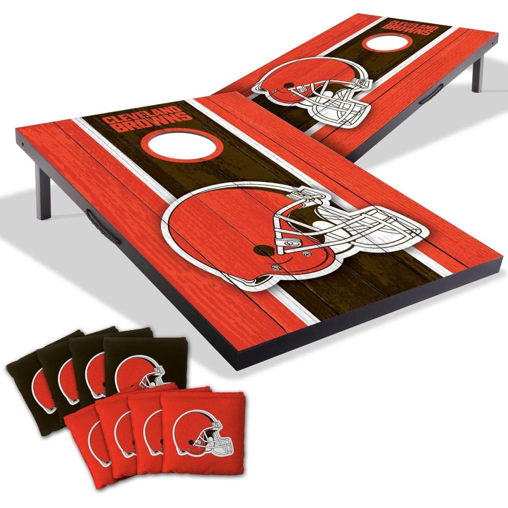 imageYouTheFan NFL 2 x 3 Portable Cornhole Game with Logo BagsCleveland Browns