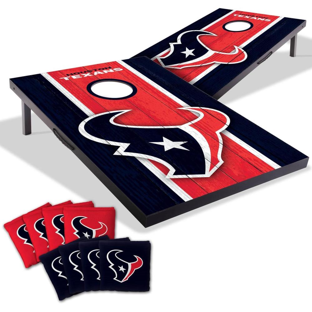 imageYouTheFan NFL 2 x 3 Portable Cornhole Game with Logo BagsHouston Texans