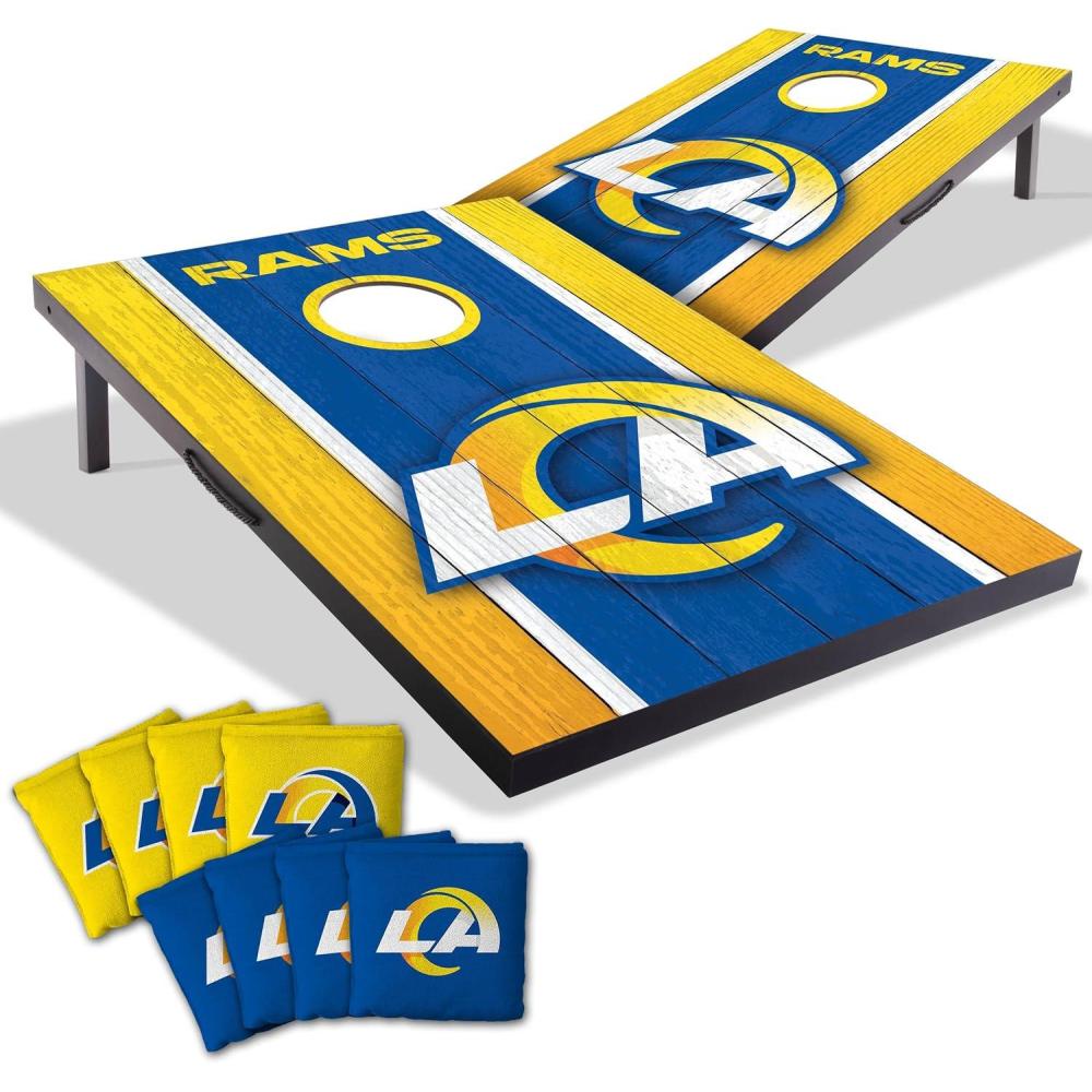 imageYouTheFan NFL 2 x 3 Portable Cornhole Game with Logo BagsLos Angeles Rams