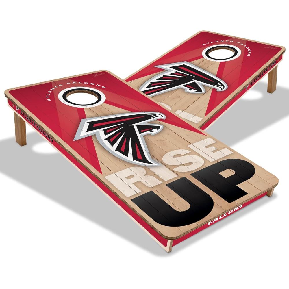 imageYouTheFan NFL 2 x 4 Slogan Series Professional Wood Cornhole GameAtlanta Falcons