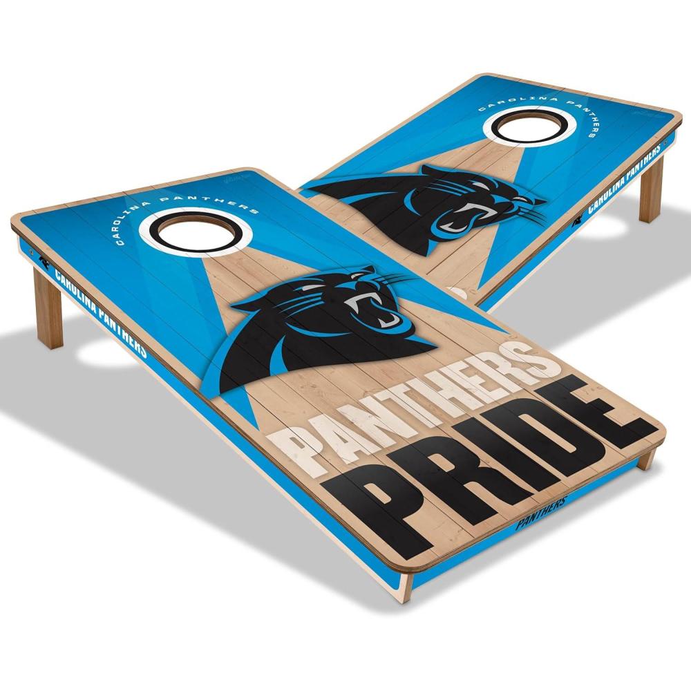 imageYouTheFan NFL 2 x 4 Slogan Series Professional Wood Cornhole GameCarolina Panthers