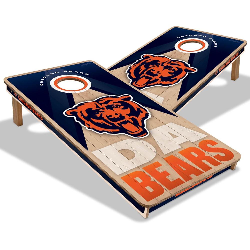 imageYouTheFan NFL 2 x 4 Slogan Series Professional Wood Cornhole GameChicago Bears
