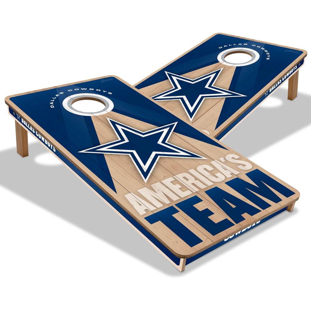 imageYouTheFan NFL 2 x 4 Slogan Series Professional Wood Cornhole GameDallas Cowboys