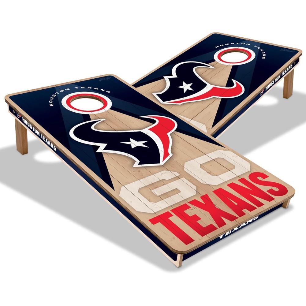 imageYouTheFan NFL 2 x 4 Slogan Series Professional Wood Cornhole GameHouston Texans