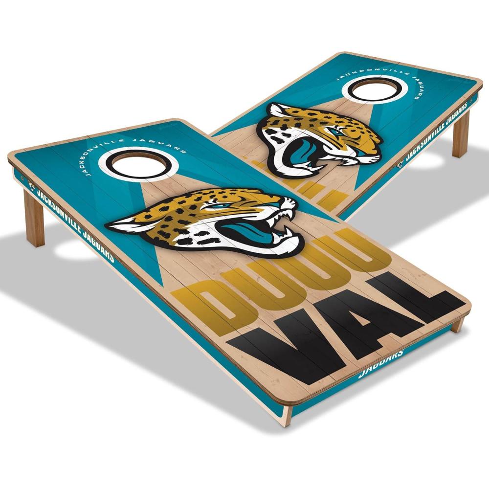 imageYouTheFan NFL 2 x 4 Slogan Series Professional Wood Cornhole GameJacksonville Jaguars