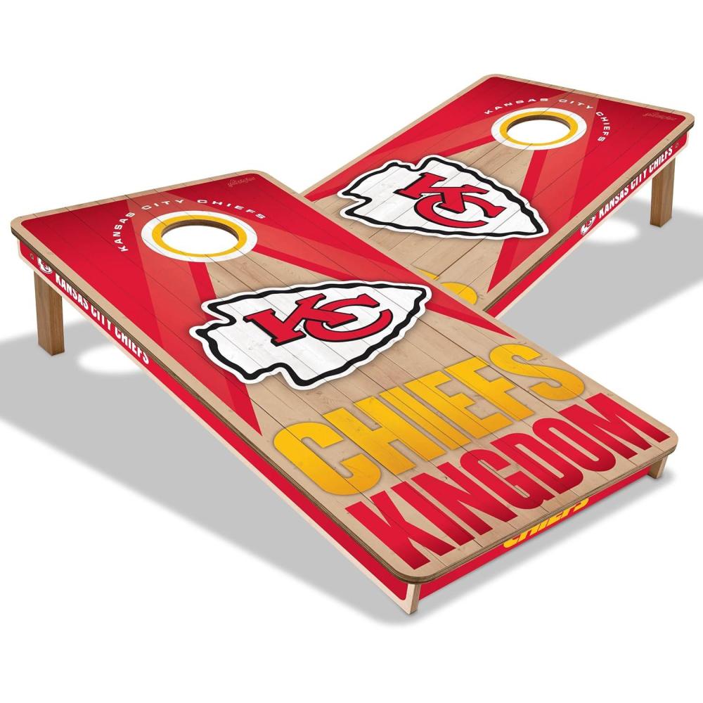 imageYouTheFan NFL 2 x 4 Slogan Series Professional Wood Cornhole GameKansas City Chiefs