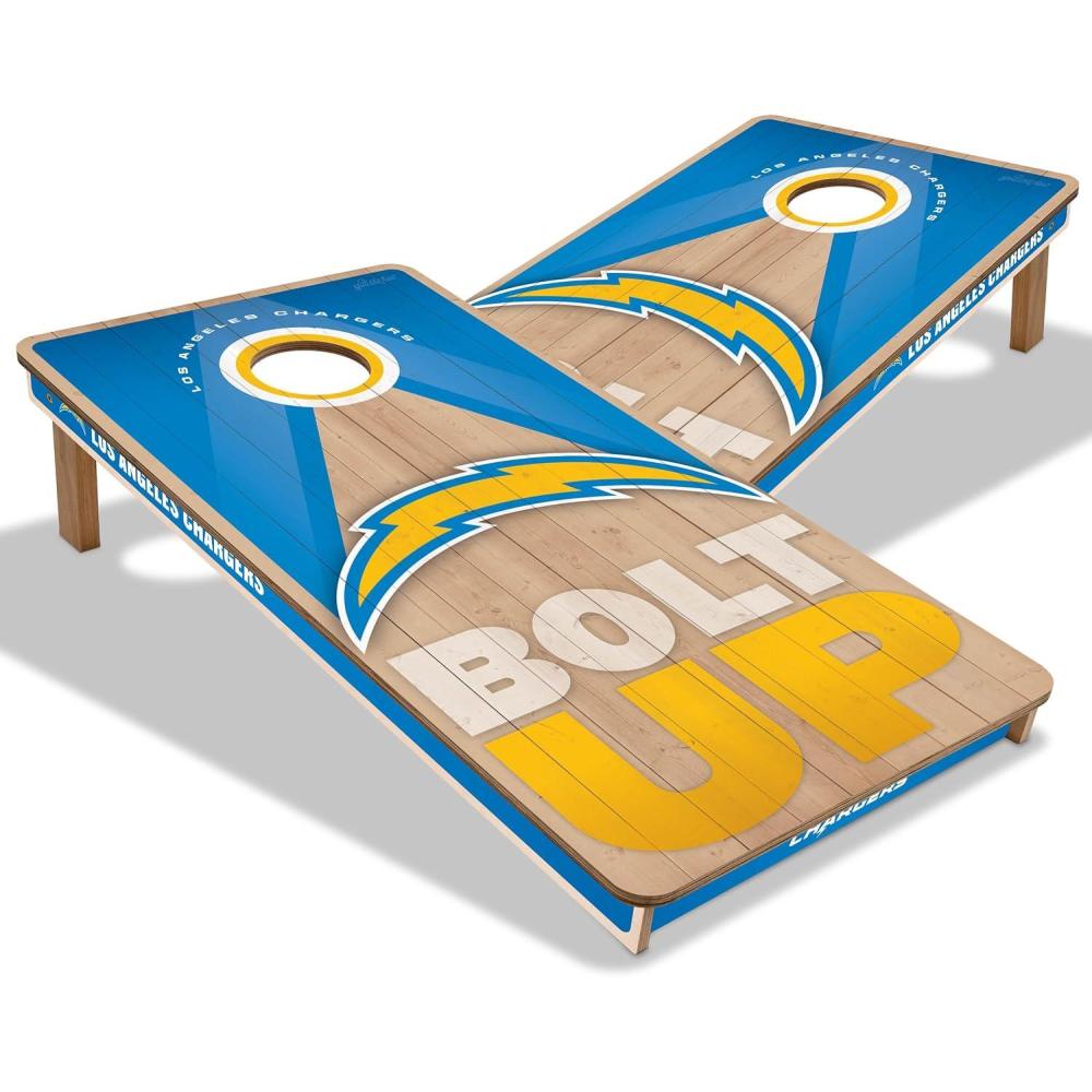 imageYouTheFan NFL 2 x 4 Slogan Series Professional Wood Cornhole GameLos Angeles Chargers