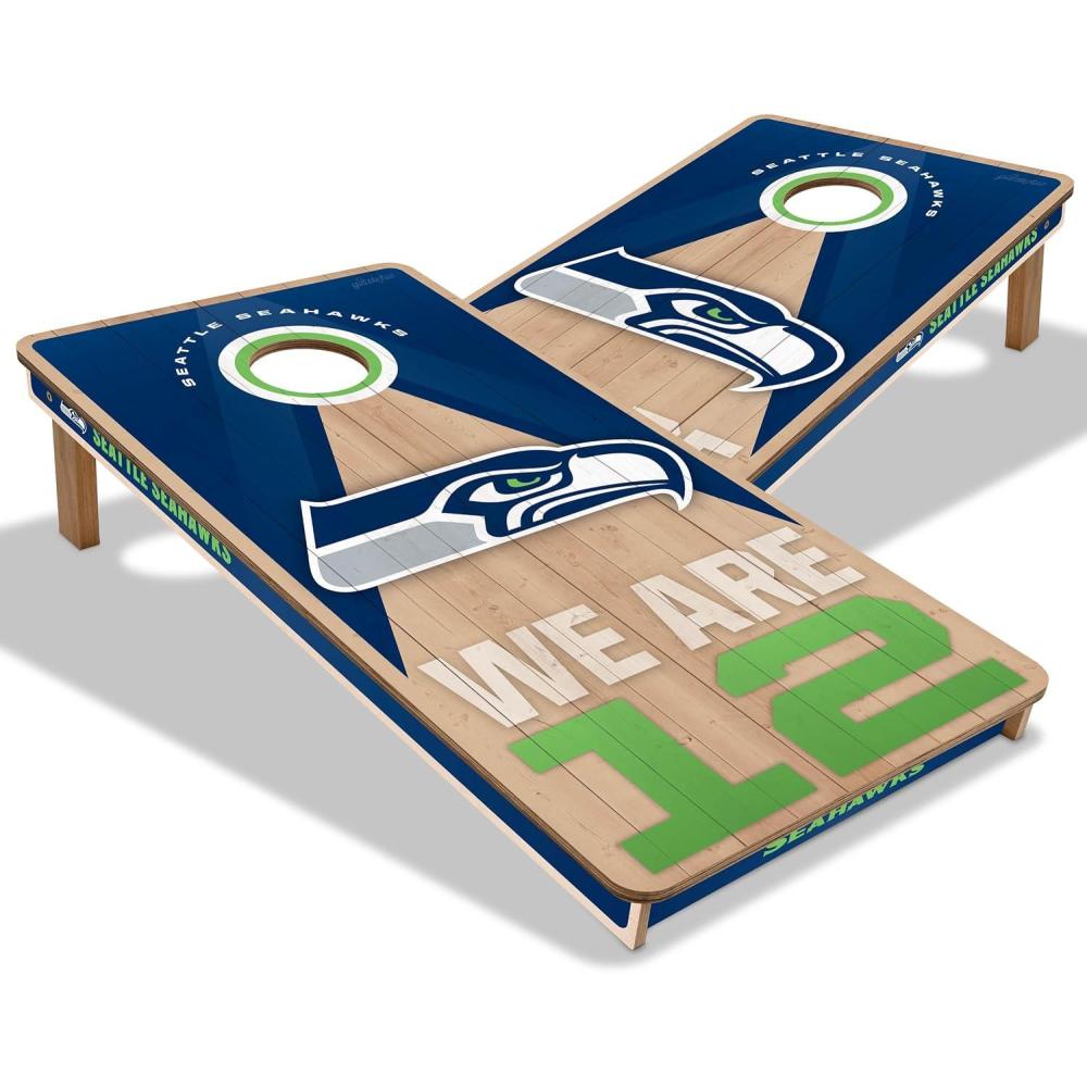 imageYouTheFan NFL 2 x 4 Slogan Series Professional Wood Cornhole GameSeattle Seahawks