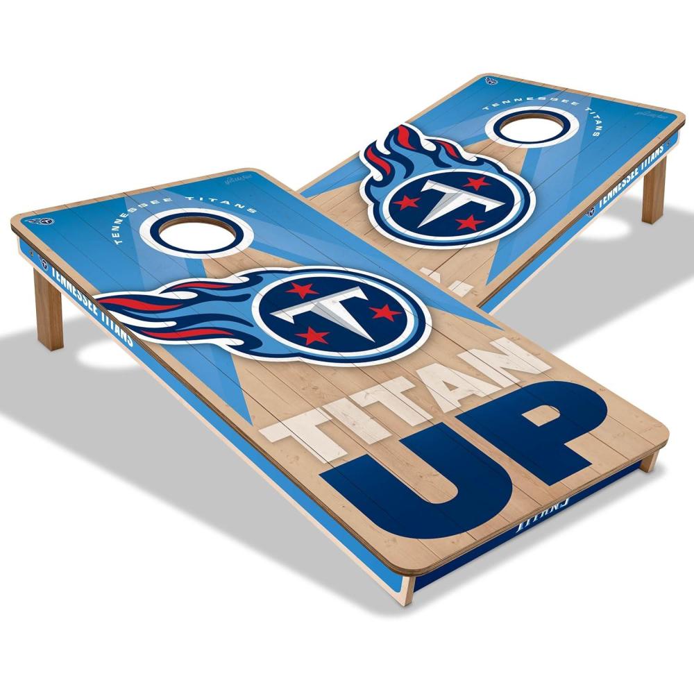 imageYouTheFan NFL 2 x 4 Slogan Series Professional Wood Cornhole GameTennessee Titans
