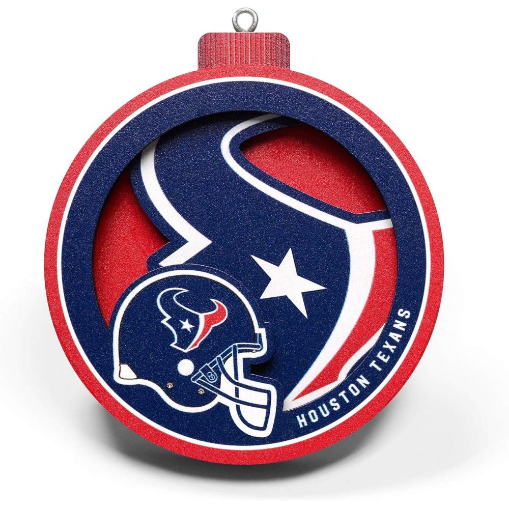 imageYouTheFan NFL 3D Logo Series OrnamentHouston Texans