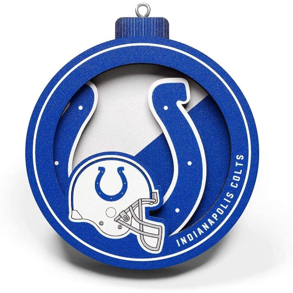 imageYouTheFan NFL 3D Logo Series OrnamentIndianapolis Colts