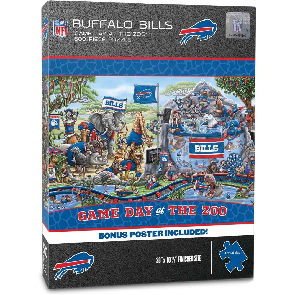 imageYouTheFan NFL Arizona Cardinals Game Day at The Zoo 500pc Puzzle 28quot x 105quotBuffalo Bills
