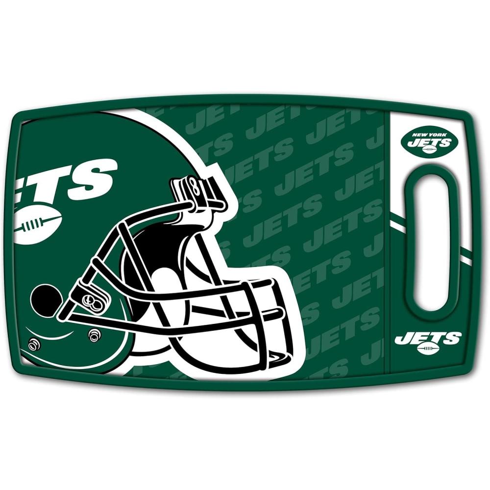 imageYouTheFan NFL Arizona Cardinals Logo Series Cutting BoardNew York Jets