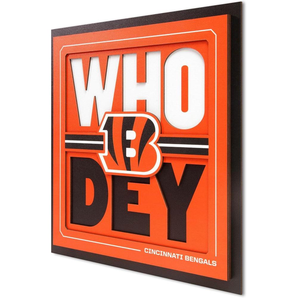 imageYouTheFan NFL Arizona Cardinals Slogan Series 3D Wall ArtCincinnati Bengals