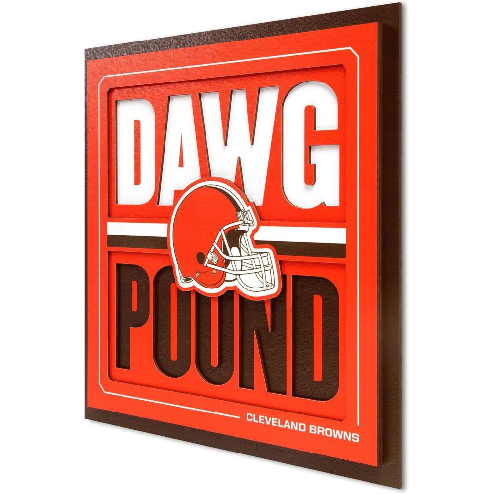 imageYouTheFan NFL Arizona Cardinals Slogan Series 3D Wall ArtCleveland Browns