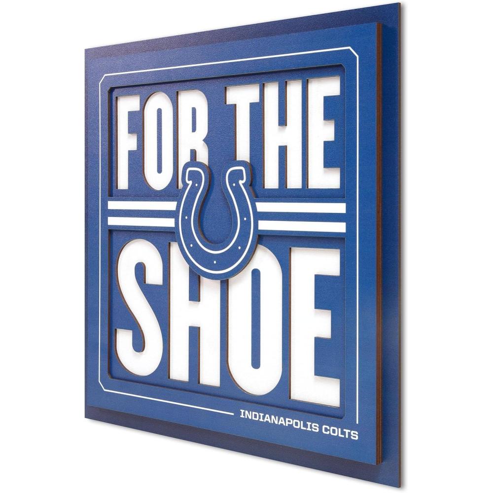 imageYouTheFan NFL Arizona Cardinals Slogan Series 3D Wall ArtIndianapolis Colts