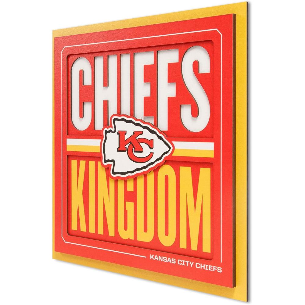 imageYouTheFan NFL Arizona Cardinals Slogan Series 3D Wall ArtKansas City Chiefs