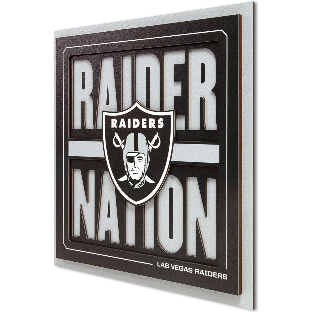 imageYouTheFan NFL Arizona Cardinals Slogan Series 3D Wall ArtLas Vegas Raiders