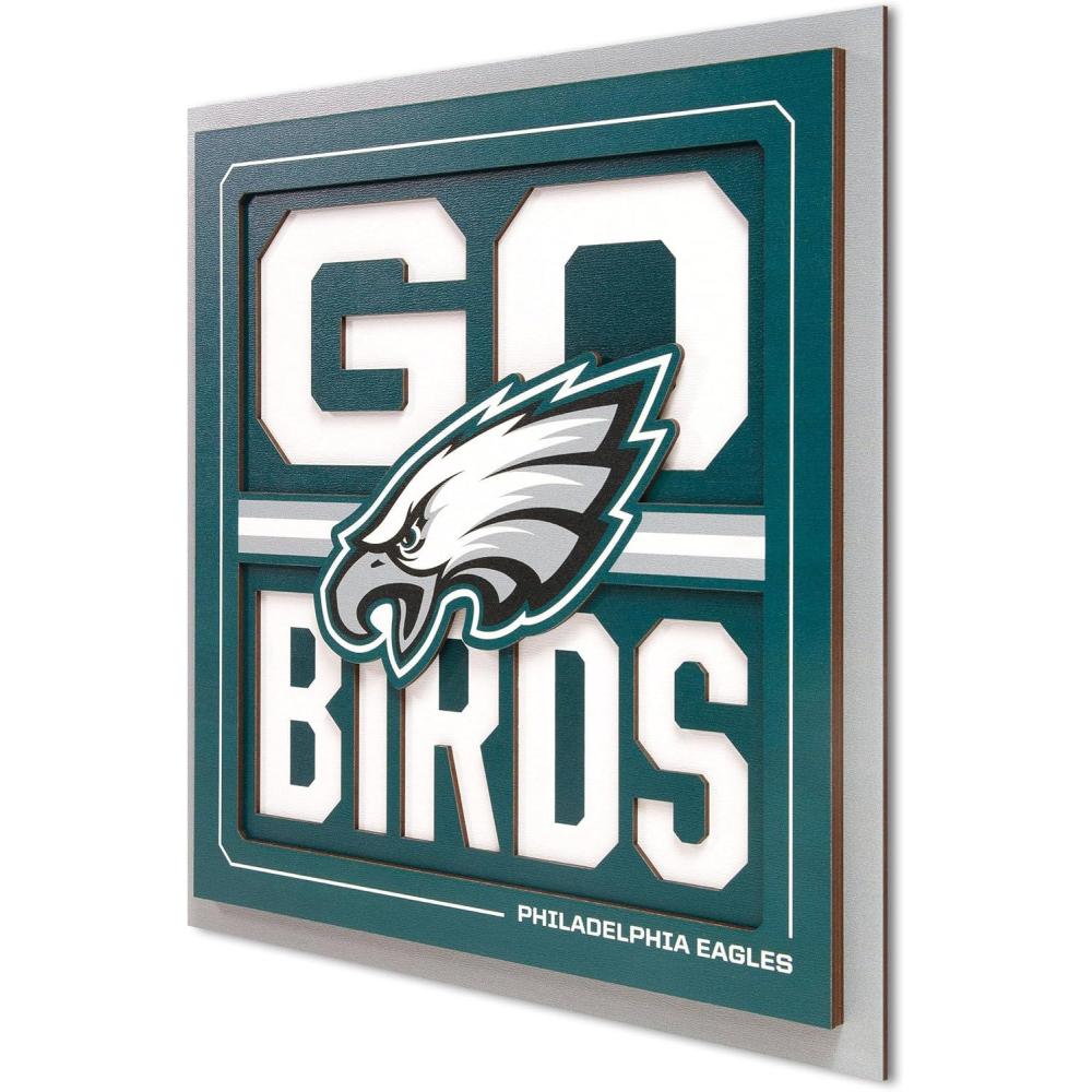 imageYouTheFan NFL Arizona Cardinals Slogan Series 3D Wall ArtPhiladelphia Eagles