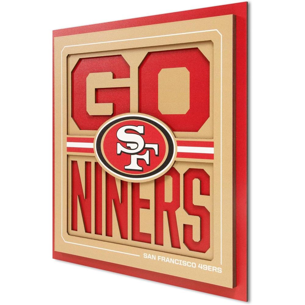 imageYouTheFan NFL Arizona Cardinals Slogan Series 3D Wall ArtSan Francisco 49ers