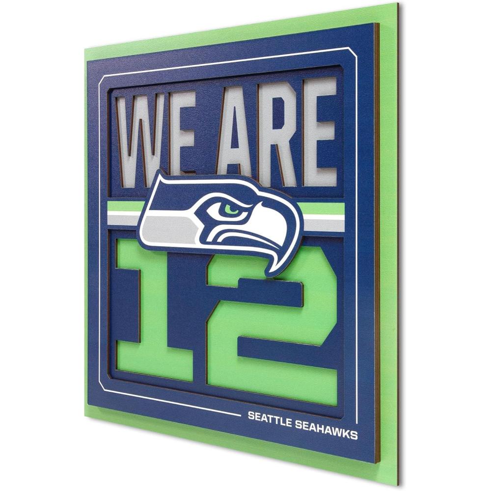 imageYouTheFan NFL Arizona Cardinals Slogan Series 3D Wall ArtSeattle Seahawks