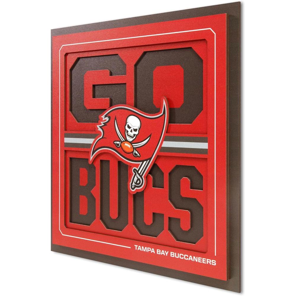 imageYouTheFan NFL Arizona Cardinals Slogan Series 3D Wall ArtTampa Bay Buccaneers