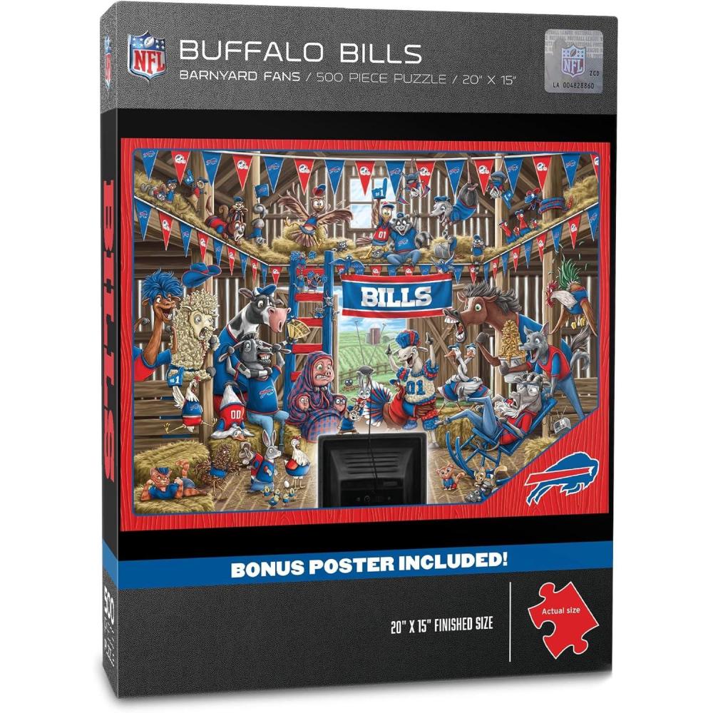 imageYouTheFan NFL Atlanta Falcons Barnyard Fans 500pc Puzzle 15quot x 20quotBuffalo Bills