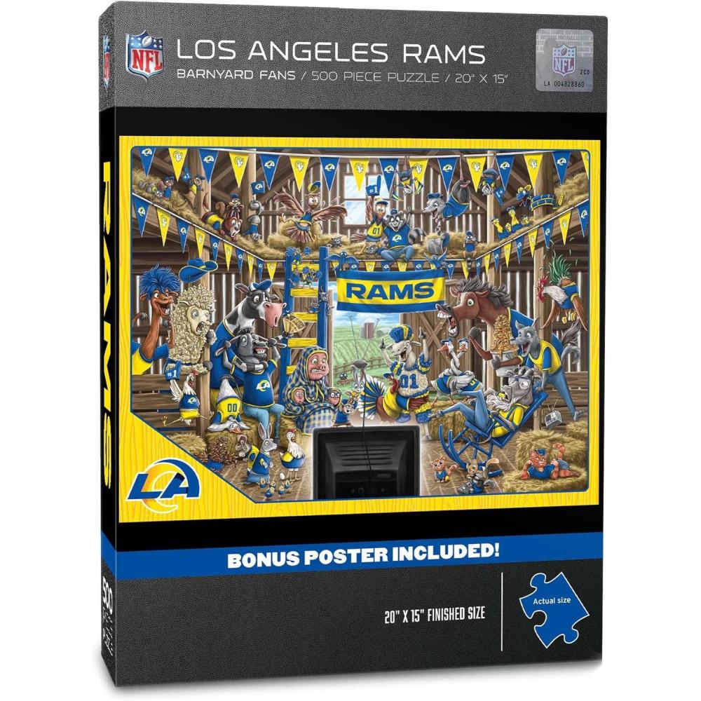 imageYouTheFan NFL Atlanta Falcons Barnyard Fans 500pc Puzzle 15quot x 20quotLos Angeles Rams