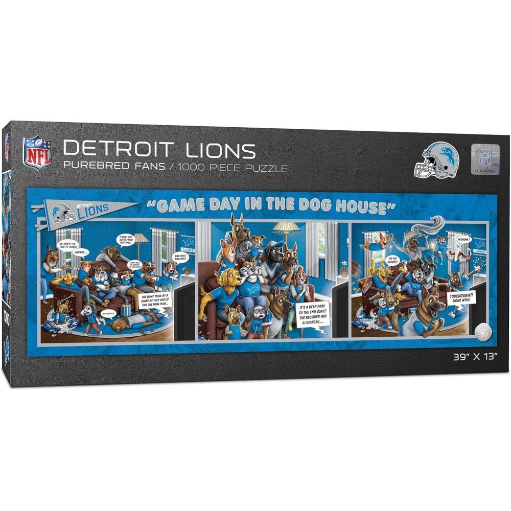 imageYouTheFan NFL Game Day in The Dog House  1000pc PuzzleDetroit Lions