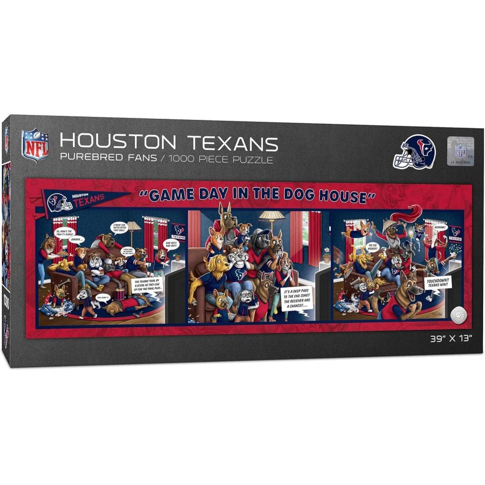 imageYouTheFan NFL Game Day in The Dog House  1000pc PuzzleHouston Texans