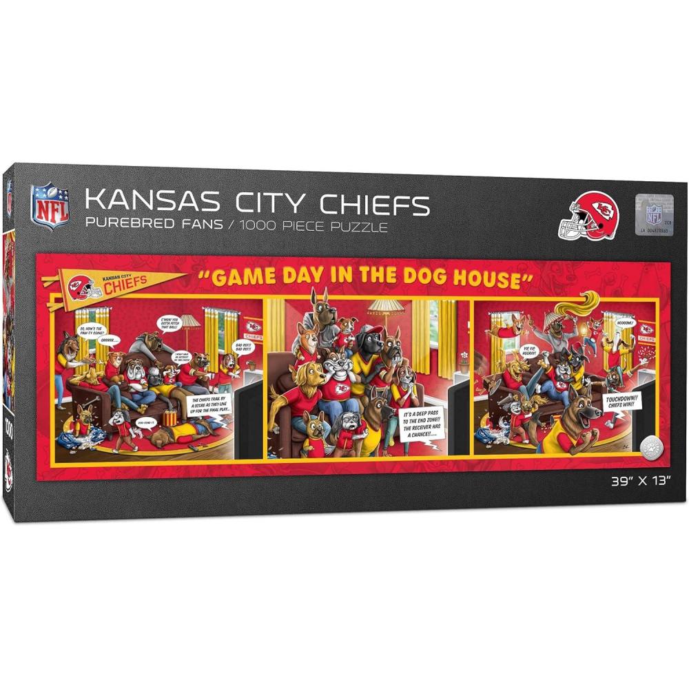 imageYouTheFan NFL Game Day in The Dog House  1000pc PuzzleKansas City Chiefs