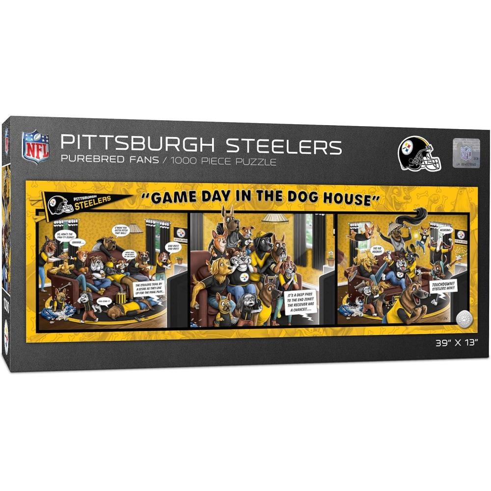imageYouTheFan NFL Game Day in The Dog House  1000pc PuzzlePittsburgh Steelers