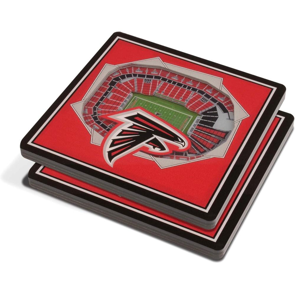 imageYouTheFan NFL Green Bay Packers 3D StadiumView Coasters  Lambeau FieldAtlanta Falcons