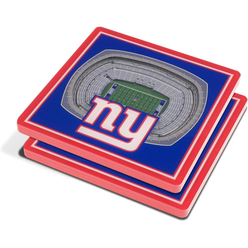 imageYouTheFan NFL Green Bay Packers 3D StadiumView Coasters  Lambeau FieldNew York Giants