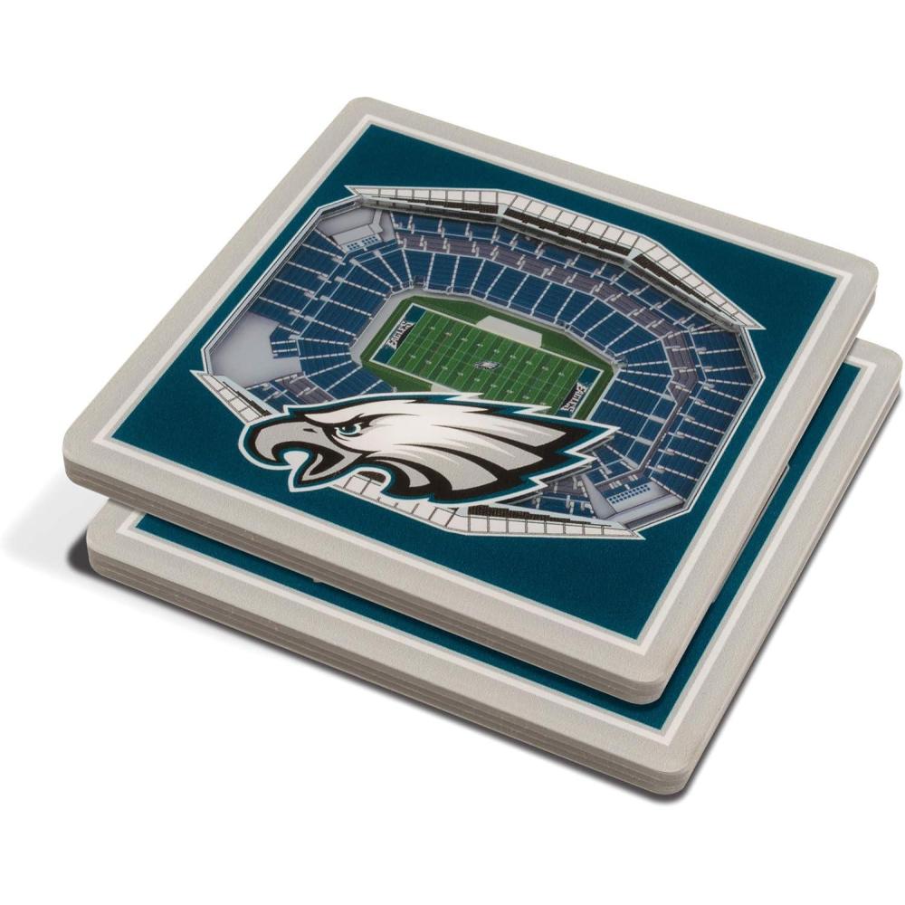 imageYouTheFan NFL Green Bay Packers 3D StadiumView Coasters  Lambeau FieldPhiladelphia Eagles