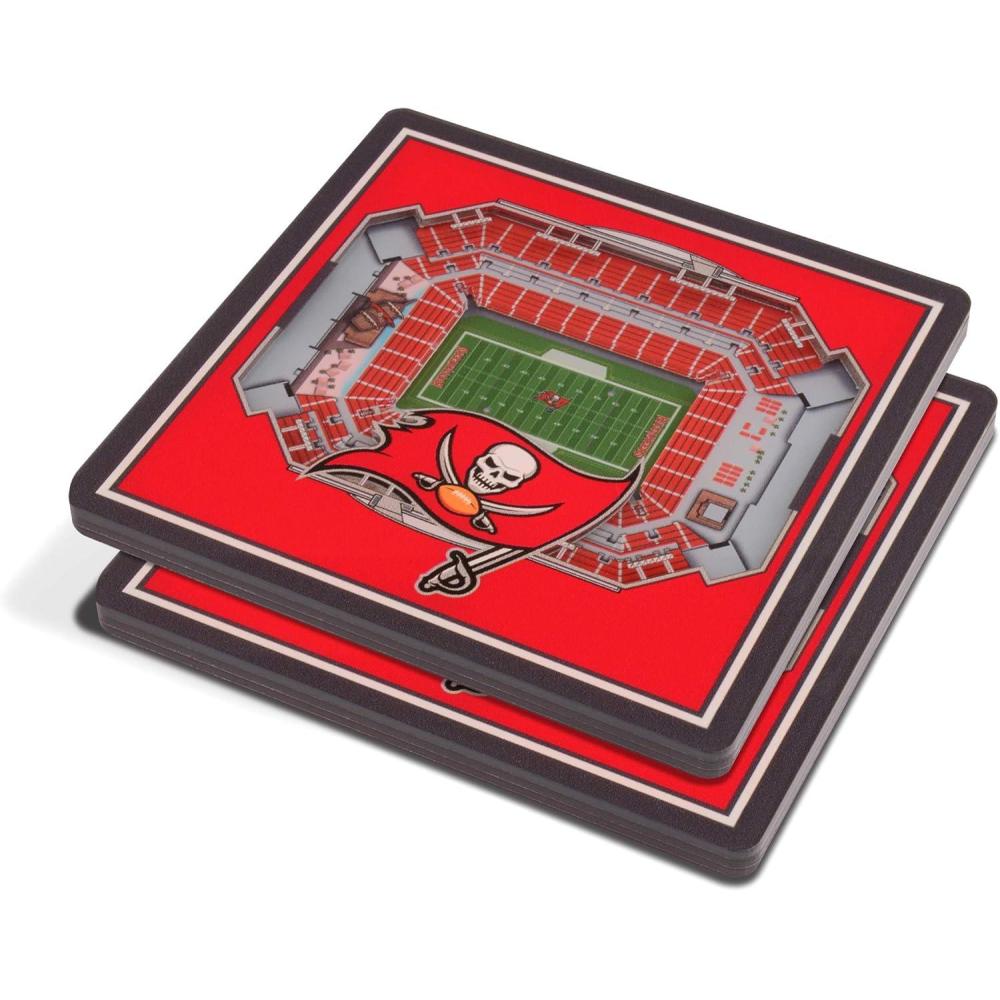 imageYouTheFan NFL Green Bay Packers 3D StadiumView Coasters  Lambeau FieldTampa Bay Buccaneers