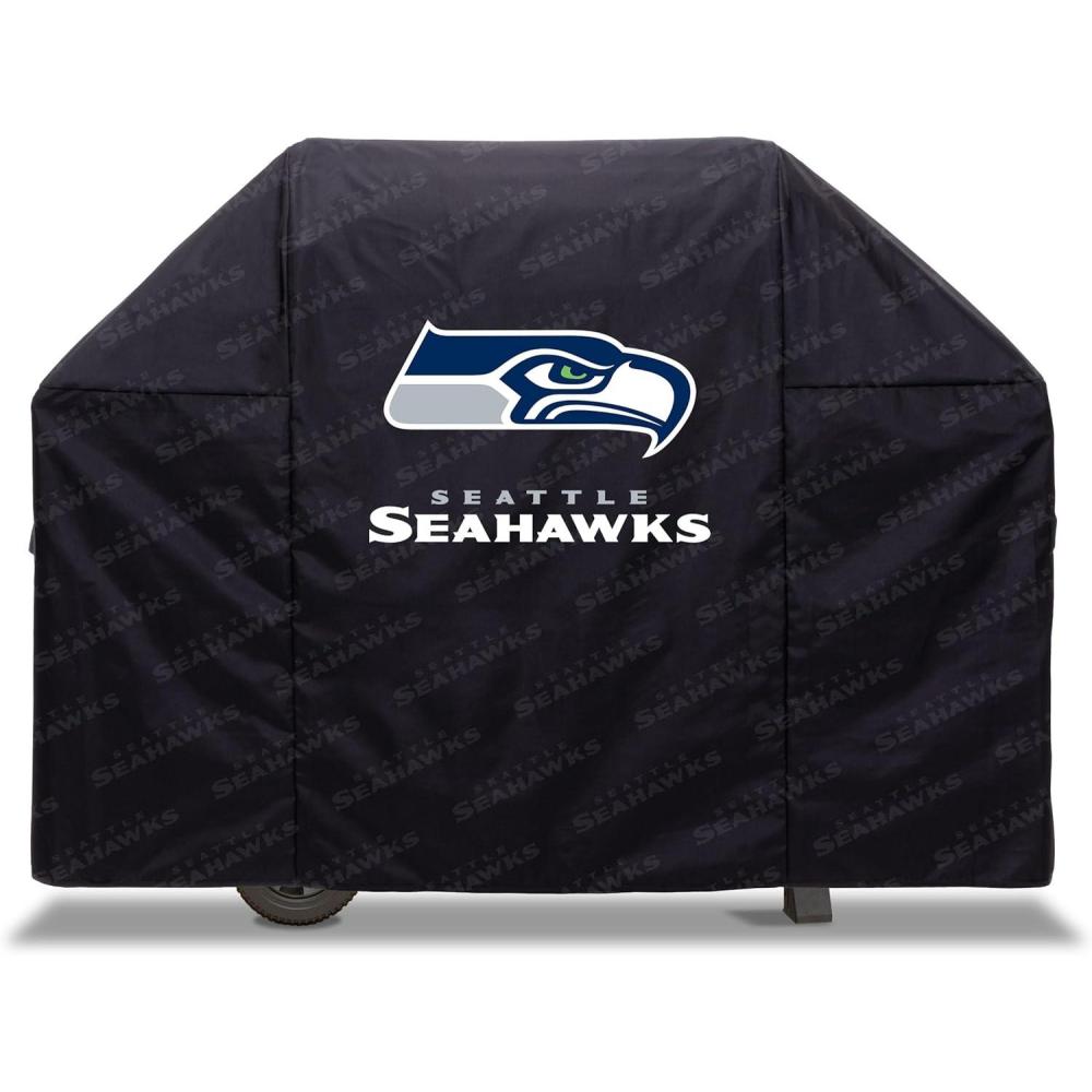 imageYouTheFan NFL Heavy Duty Waterproof Grill Cover  UV Resistant Durable Polyester BBQ Cover Weatherproof Protection for Outdoor Gas or Charcoal Grills for Grills up to 5 WideSeattle Seahawks